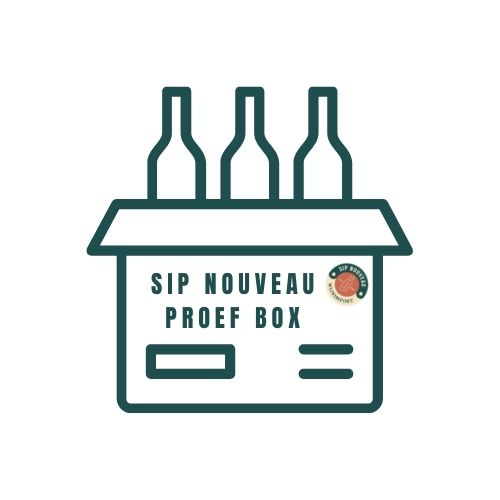 Sip Nouveau wijn proeven aanbieding goedkoop Hoeksche Waard tekening logo witte rode en mousserende wijn 